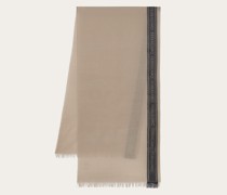 Colour Block Schal Beige/Anthracite