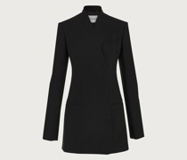 Langer Blazer ohne Revers