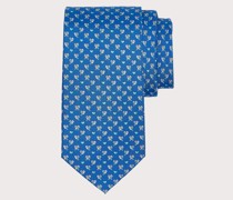 Seidenkrawatte mit Herzen Print