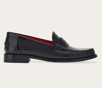 Loafer mit Innenseite in Kontrastfarbe Schwarz/Flamm