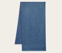 Jacquard Schal aus einer Kaschmirmischung Jeans