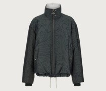 Feather quilted blouson