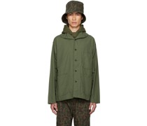 Khaki Shawl Collar Jacket