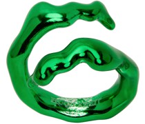 SSENSE Exclusive Green Coral Twist Ring
