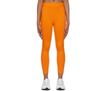 Orange Crystal Sport Leggings