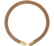 Gold Pixel Tube Choker Necklace