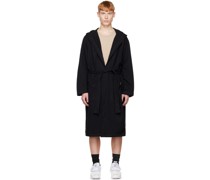 Black Patch Pocket Robe