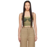 SSENSE Exclusive Green Lacey Tube Top