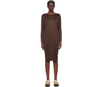 Brown Monthly Colors September Midi Dress