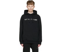 Black Cotton Hoodie
