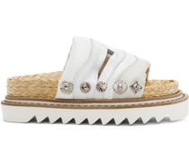 Off-White Embellished Sandals