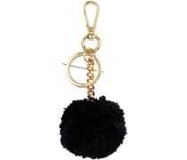 Black Pom Pom Keychain