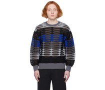 Black & Gray Facade Lucent 1 Sweater