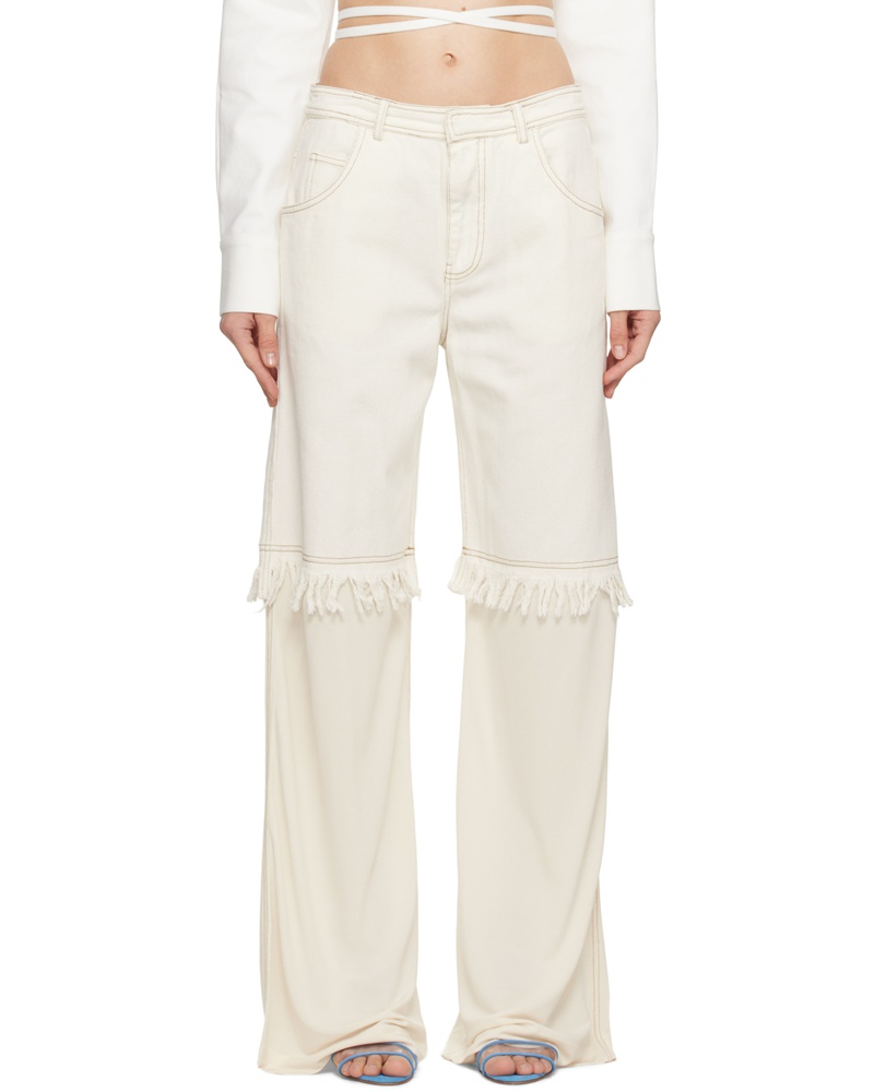 Christopher Esber Damen Off-White Deconstruct Splice Jeans