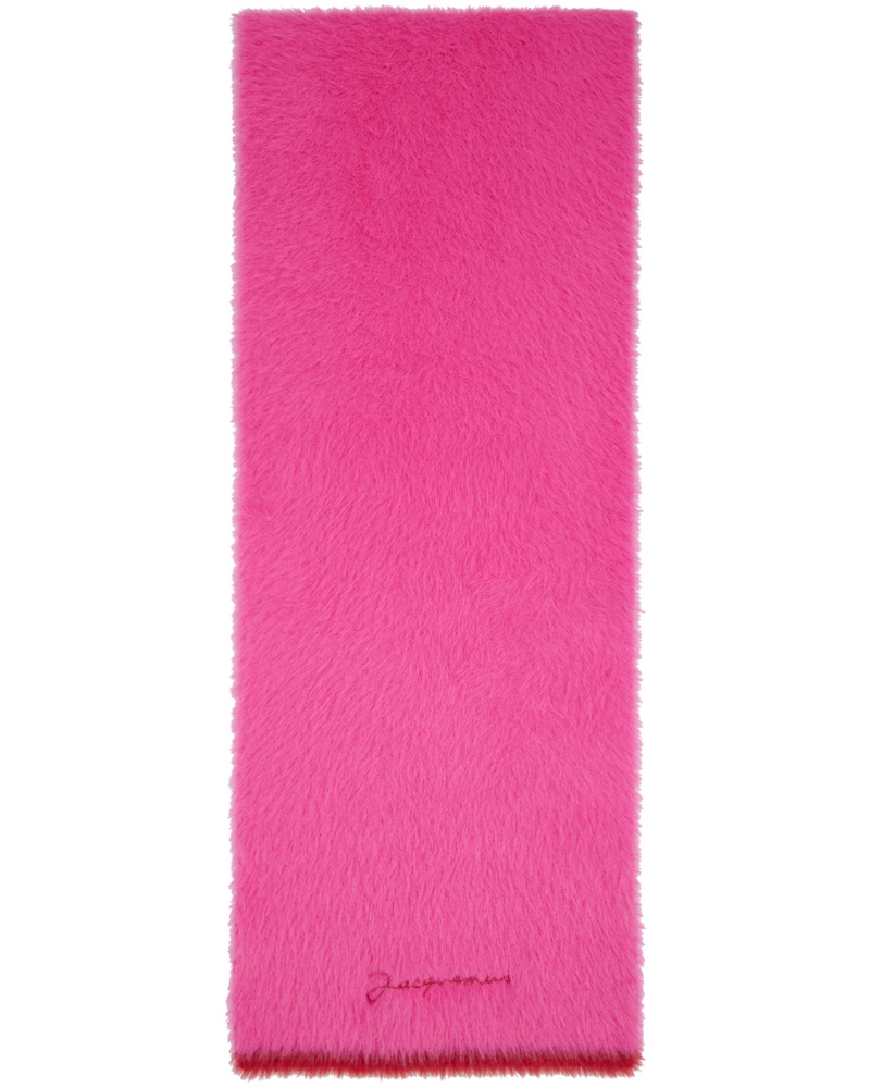 Jacquemus Damen Pink Le Papier Neve Scarf