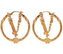 Gold Virtus Hoop Earrings