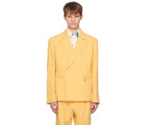 Yellow Le Raphia 'La Veste Madeiro' Blazer