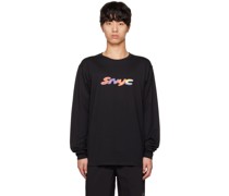 Black 3D 'SNYC' Long Sleeve T-Shirt