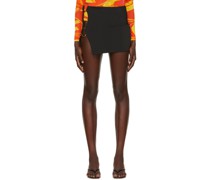 Black Double Ring Cover Up Skirt