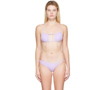 Purple Asymmetric Bikini Bottoms