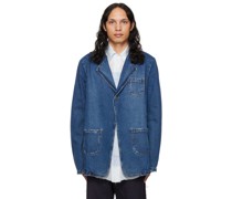Indigo Distressed Denim Jacket