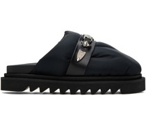 Black Padded Loafers
