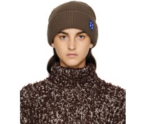 Brown Logo Beanie