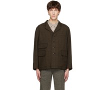 Black & Brown Sack Blazer