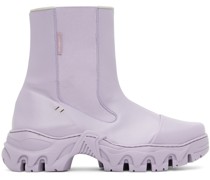 Purple Boccaccio II Apple Leather Chelsea Boots
