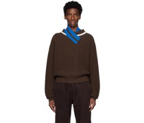 Brown Double Up Sweater