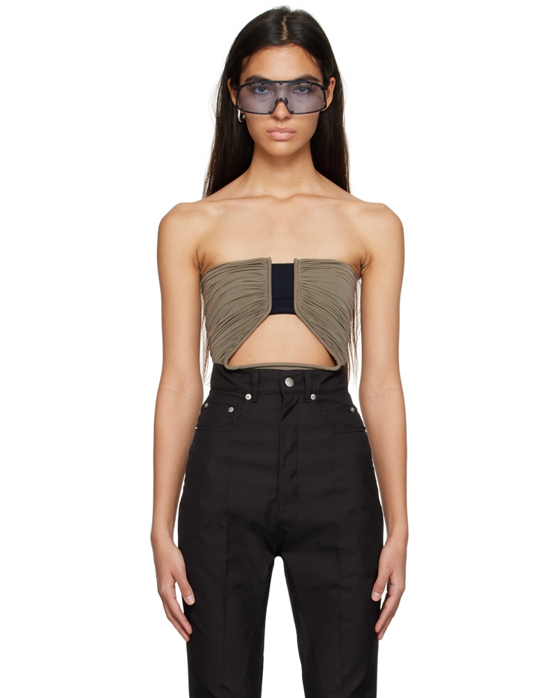 Rick Owens Damen Gray Prong Camisole