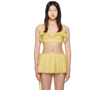SSENSE Exclusive Yellow Distressed Bralette