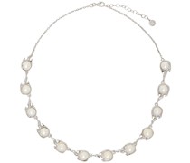 SSENSE Exclusive Silver Pearl Spark Necklace