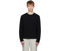 Black Diagonal Detail Sweater