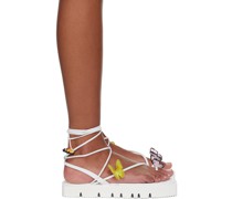 White Vanessa Platform Sandals