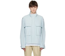 Blue Multi-Pocket Denim Jacket