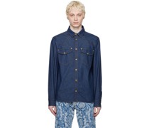 Indigo Flap Pocket Denim Shirt