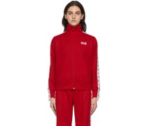 Red Denise Star Zip-Up Sweatshirt