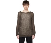Brown Round Neck Sweater