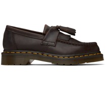 Brown Adrian Leather Tassel Loafers