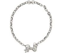 Silver Bow Choker