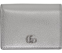 Silver GG Marmont Card Holder