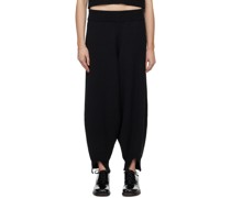 Black Vented Cuff Lounge Pants