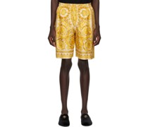 Yellow Barocco Shorts