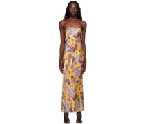 Purple & Yellow Moon Dance Maxi Dress