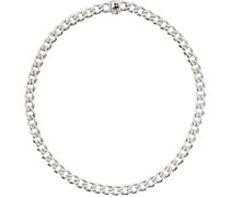 Silver Edge Chain Necklace