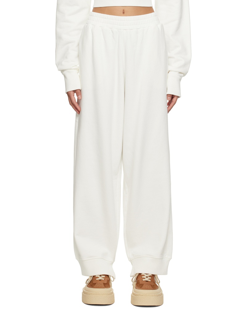 Maison Margiela Damen White Oversized Lounge Pants