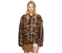 Brown Glacier Faux-Fur Jacket