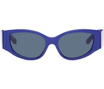 Blue Cat-Eye Sunglasses