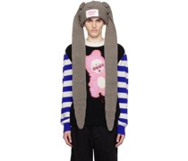 SSENSE Exclusive Gray Extra Long Rabbit Ears Beanie